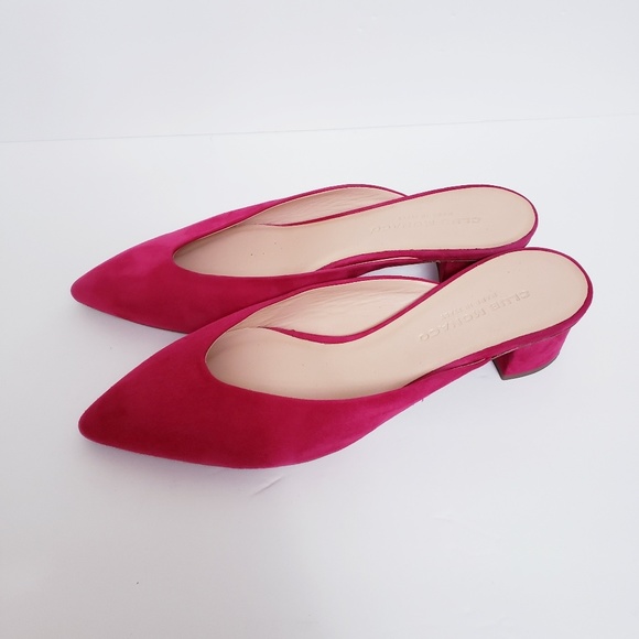 Club Monaco Suede Loalla Mules Size 40 - Picture 2 of 7